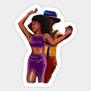 Salsa dancing couple 3 - the top 100 gifts ideas for lovers of Salsa Sticker